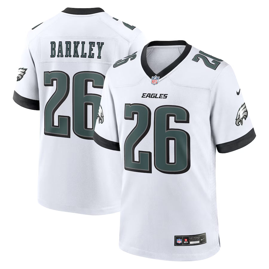Men's Philadelphia Eagles Saquon Barkley Nike Midnight Green Game Player Jersey