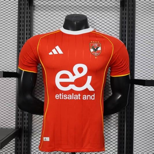 25-26 Al Ahly home player version jersey (Copy)