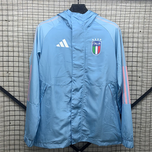 Italy blue windbreaker