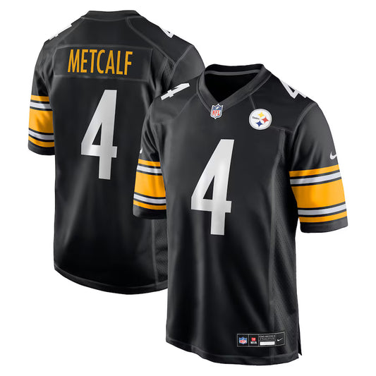 Men's Pittsburgh Steelers DK Metcalf Nike Black Game Player Jersey