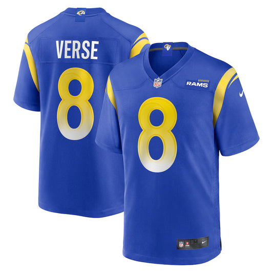 Men's Los Angeles Rams Jared Verse Nike Royal Player Game Jersey