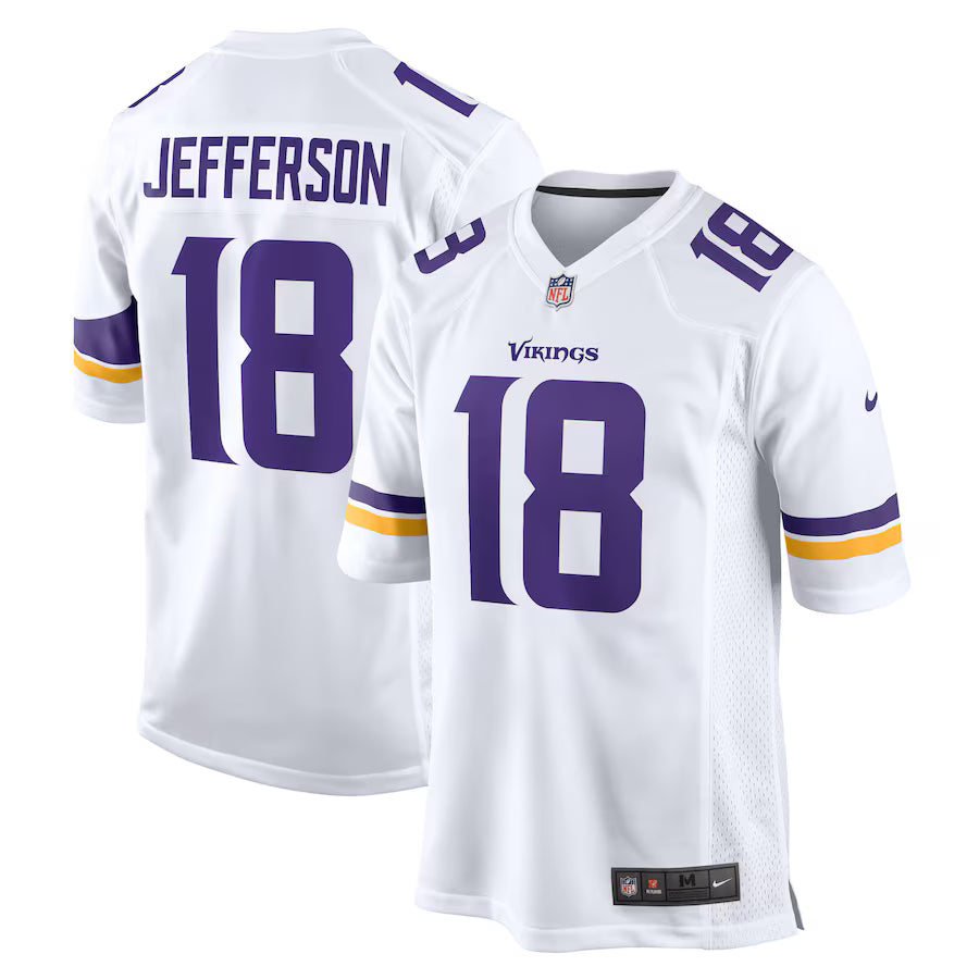 Men's Minnesota Vikings Justin Jefferson Nike Purple Player Game Jersey